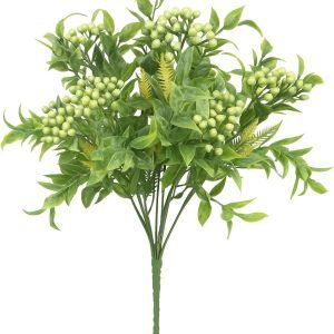 12-Inch Artificial Green Mixed Berry Plant Pick